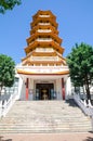 The 8 Level Pagoda is located within the Nan Tien complex in the area of Nan Tien Temple, Berkeley, New South Wales. Royalty Free Stock Photo